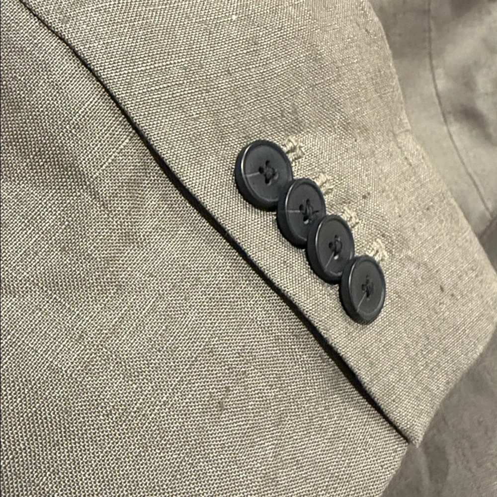 Club Monaco Men's Irish Linen Blazer Olive Green Resort Wear Size 40 NWT